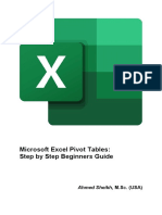 Microsoft Excel Pivot Tables Step by Step