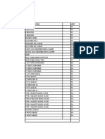 Blank Pricing Sheet