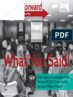 Melrose Forward Feb2016 Forum What You Said Printed