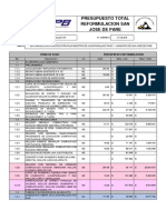 Presupuesto Reformulacion San Jose de Pare