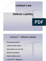 Construction Contract Law - Defects Liabilities