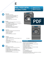 Professional High Spin Washers Extractors: WPR 8 Et2 WPR 10 Et2