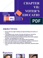 Vii: Voter'S Educatio N