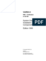 Vario-C: System Description Installation Components Edition 1993