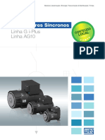 WEG Alternadores Sincronos Linhas G I Plus e Ag10 50048717 Catalogo Portugues BR