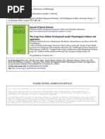 The Long-Term Athlete Development Model Physiological Evidence and Application