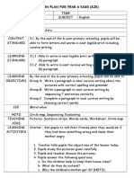 Lesson Plan For Year 6 KSSR-SJK