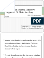 Distalization With The Miniscrew-Supported EZ Slider Auxiliary