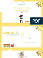 Opening Ceremony: Fresh Cartoon Teaching Template