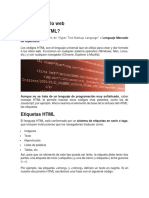 HTML Desarrollo Web