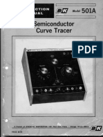 BK Precision 501A Semiconductor Curve Tracer Instruction Manual