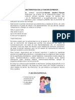 Formas Características de La Función Expresiva