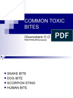 Common Toxic Bites: Olowookere O.O