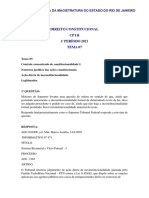 Gabarito Emerj CP I B Direito Constitucional Temas 7 e 8