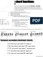 Common Secondary Dominant Chords: I Iv V I Iv - V I Iv V/V V BB Eb F BB Eb - F BB Eb C F