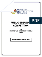 Online Public Speaking Competition 2020