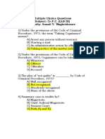 CR Procedure Code MCQ