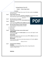 The Punjab School Teaching Material of Class VIII Chapter 1 Human Organ Systems Q.no.1