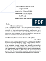 International Relations Assignment# 02 Submitted By: Maryam Malick Submitted To: Ma'am Shagufta Roll No:68 BS ENGLISH (2nd Semester)