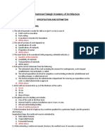 Specification & Estimation - MCQ