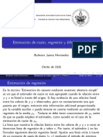 Estimación de Razón, Regresión y Diferencia (III) : Bulmaro Juárez Hernández