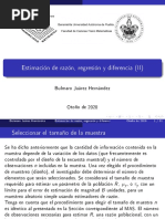 Estimación de Razón, Regresión y Diferencia (II) : Bulmaro Juárez Hernández