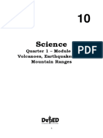 Science10 - q1 - Mod1 - Volcanoes Earthquakes and Mountain Ranges