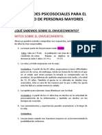 Habilidades Psicosociales para El Cuidado de Personas Mayores