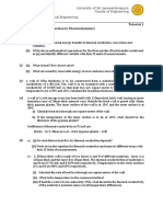 Tutorial 1 Course: ME1202 Introduction To Thermodynamics Academic Year: 2017