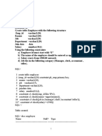 Dbms Practicals 2010