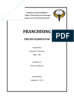 Charrysah Tabaosares - Franchising (Prelim Exam)