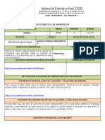 Taller Quimica. Estequiometría