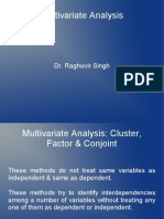 Multivariate Analysis: Dr. Raghuvir Singh