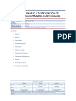 PNO FH 26 CZM I Manejo y Dispensación de Medicamentos Controlados