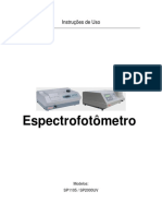 Biospectro - Especttrofotometro-SP2000 - User Manual