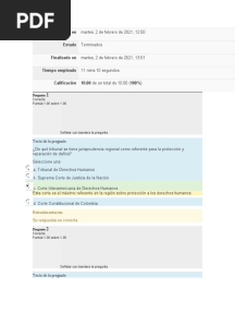 Cuestionario Modulo 3 CNDH Desplazamiento Forzado Interno