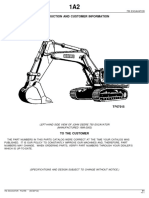 Introduction and Customer Information: Left-Hand Side View of John Deere 750 Excavator (MANUFACTURED 1999-2002)