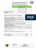 Rating Sheet For The Demonstration