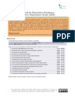 Escala de Depresión Geriátrica Geriatric Depression Scale (GDS)