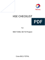 HSE Checklist Small Boats