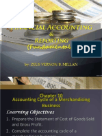 Chapter 10: Accounting Cycle of A Merchandising Business (F AR By: Millan)