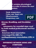 Measures of Variation Physiological Statistics Taken in Order To Assess The Most Basic Body Functions