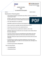 Reproduction in Flowering Plants