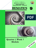 Mathematics: Quarter 1 Week 7