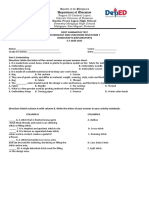 HANDICRAFTS Summative Test For Print