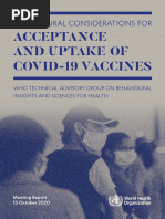 WHO Report On Vaccine Denial 2020