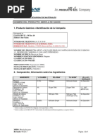 Hoja de Seguridad Mezcla Propano 0.12% CO 4% CO2 12% N2 Balance