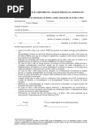 Modelo Carta de Compromiso Del Cuidador Principal Del Usuarioa Itpi