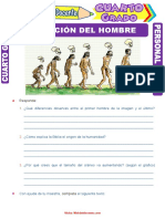 Evolución Del Hombre para Cuarto Grado de Primaria