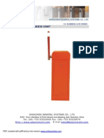 Technical Sepc - of GS Barrier Gate